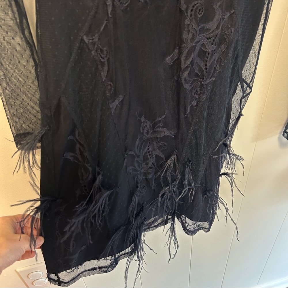Cinq a Sept Amabella Embroidered Cocktail Dress With Slip - Picture 5 of 15